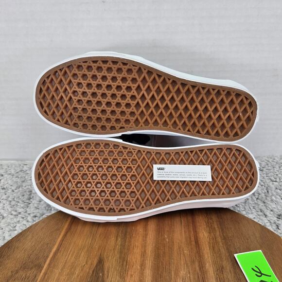 Vans Womens 7.5 Sk8-Low Black Tiger Faux Fur Athletic Gym Daily Skating Sneakers - Picture 10 of 14